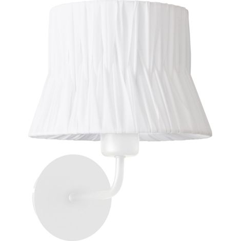 Aplique de pared CORA E27 40 W Encintado blanco Blanco (1/3)