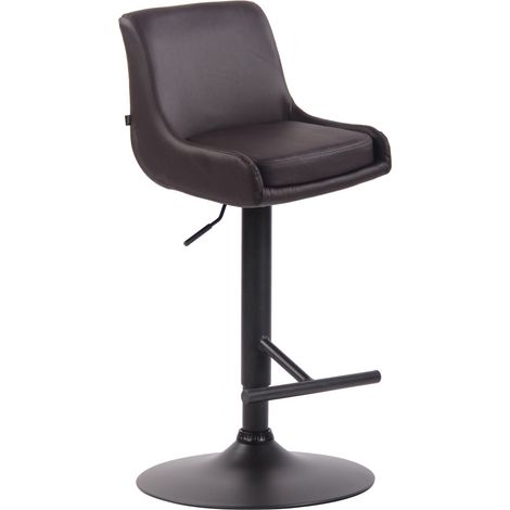 Barhocker Club Kunstleder braun schwarz (1/5)
