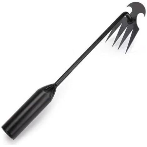 Lntyq Outil de Jardinage, Désherbeur à Main Outils, Desherbeur Manuel Inoxydable, Extracteur de Désherbage, Arrache Mauvaise Herbes Jardinage, pour Enlever Racines Mauvaises Herbes (1/5)