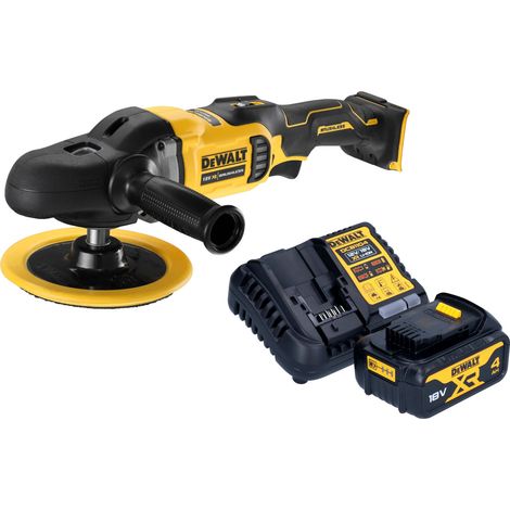 Pulidora excéntrica a batería DeWalt DCM 849 M1 18 V 180 mm sin escobillas + 1 batería de 4,0 Ah + cargador (1/4)