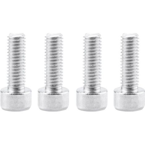4pcs alliage d'aluminium vélo cage à bouteille d'eau boulons titulaire vis à tête creuse argent (1/5)