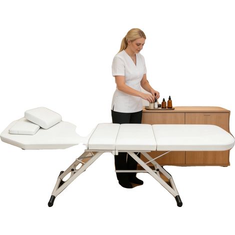 Camilla de masaje, dimensiones 1806060 cm, capacidad de carga 200-250 kg, diseño plegable, material de PU y esponja, fácil de transportar. (1/5)