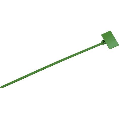 TRU COMPONENTS TC-6646420 Marqueur de câble Surface de marquage: 20 x 13 mm vert 1 pc(s) X898731 (1/2)