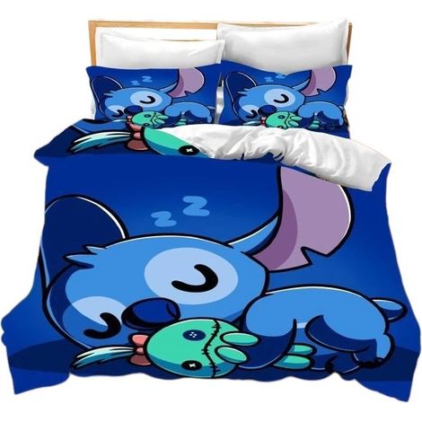 Housse de couette en polyester à motifs 3D, linge de lit respirant pour adolescents, 1 place, 2 places, king size (200 x 230 cm). (1/5)
