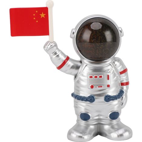 Toivize Solar-Astronautenfigur mit beweglichen Armen, ABS-Dekoration für drinnen und draußen, umweltfreundlich, batterielos, verspieltes Design (1/5)