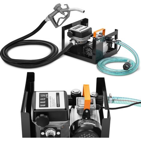 Elektrische Dieselzapfsäule mit Zähler, Schutzart IP55, 230 V, 600 W, 60 l/min