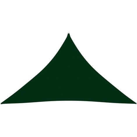 Vela parasol triangular de tela Oxford 4 x 4 x 58 m verde oscuro 020009884 (1/5)
