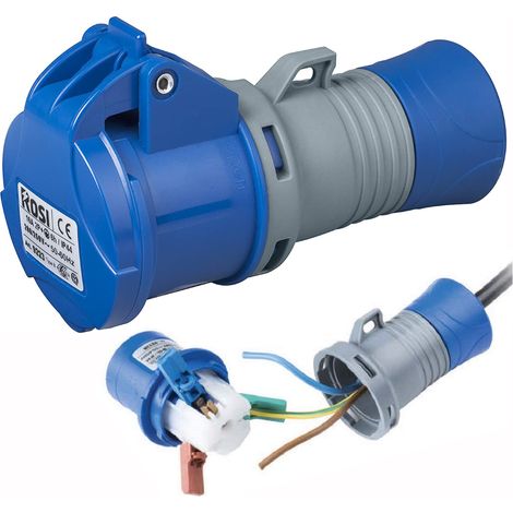 Presa Cee 2Pt Ip44 Cablaggio Rapido Rosi