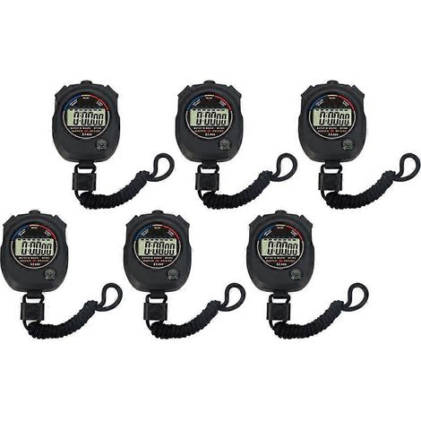 6 Pcs Jeu Chronomètre Match Minuterie Montre Électronique Pratique Entraînement Minuterie (1/4)