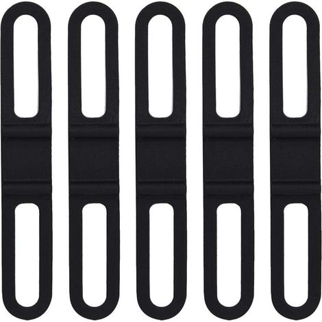 Universelle Fahrradlenker-Lichthalterung, Gummiband zur Befestigung von Fahrradspiegeln, 5-teiliges Yclette-Set, Gummiband, Armband, Taschenlampenhalterung, Fahrradband, Lenkerhalterung
