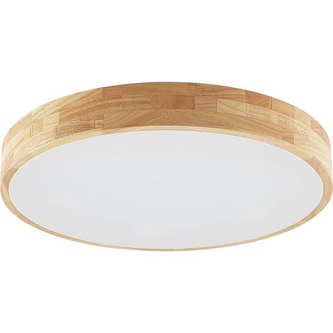 [GEBRAUCHT] Lindby Tanju Deckenlampe Deckenlicht Lampe Leuchte E27 Eiche Hell Weiß ø 6075 B-Ware