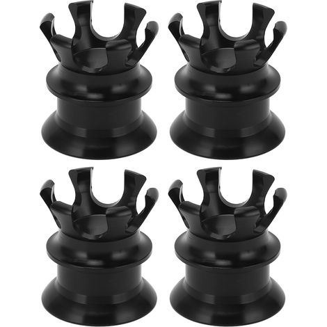 4 Pièces Écrous Couronne Bougie Moto Aluminium Alliage Bouchon Boulon Tête Noire pour Twin Cam Big Twin 1340 Evo (1/5)