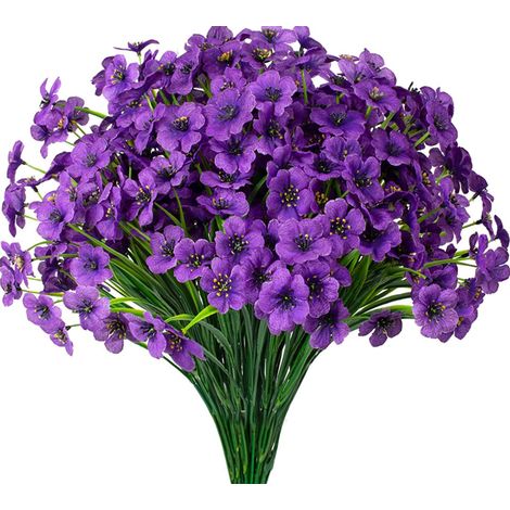 Bouquets De Fleurs Artificielles - Résistants Aux UV - Pour Jardin Porche Et Jardinière - 30 Pièces (1/5)