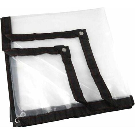 Bâche Transparente, Jardin Clair Bâche étanche Anti-Gel Film Anti-Pluie Film Isolant Auvent PE Couvercle en Plastique (2 2m) (1/5)