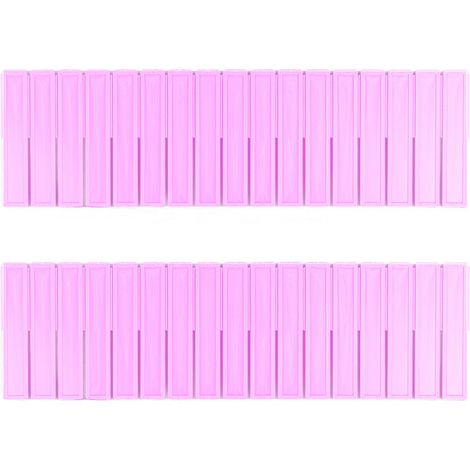 290037 Pack 2 divisores de plástico organizador modular para cajones 130x435mm  Color: Rosa