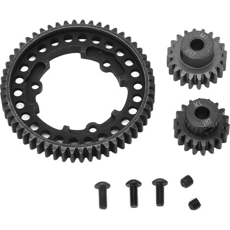 54T Pignon Principal en Acier avec Pignons 18T/20T pour Traxxas X-Maxx, XO-1, E-REVO 2.0 - Pièce de Rechange RC (1/5)