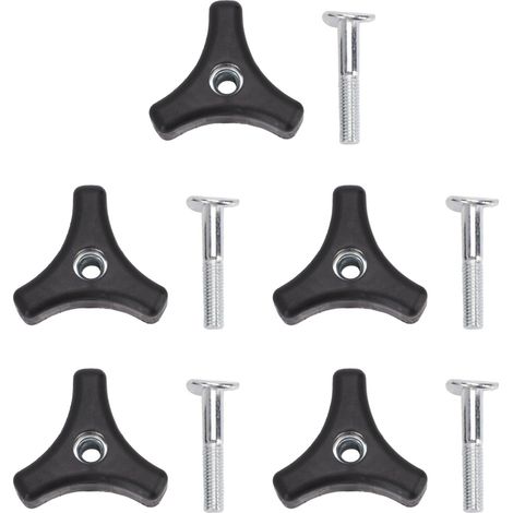 Ensemble de 5 vis de fixation triangulaires pour poignées de tondeuse à gazon, accessoires de rechange (1/5)