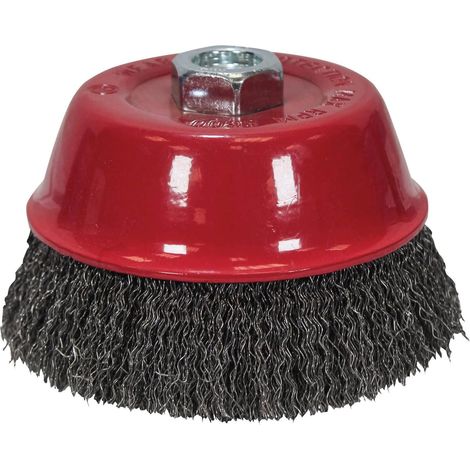 Faithfull Wire Cup Brush 75mm M14x2, 0.30mm Steel Wire FAIWBC75 (1/5)