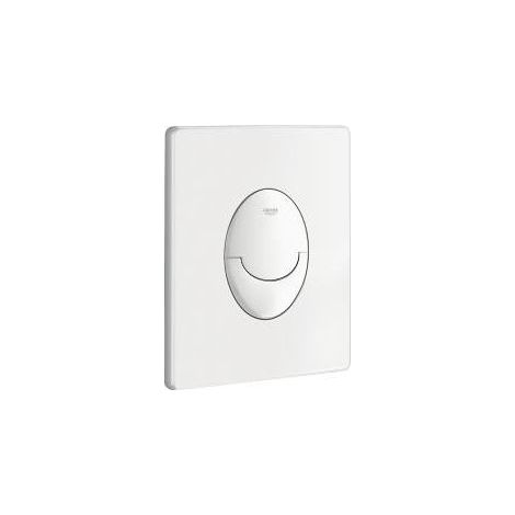 Plaque de commande WC Skate Air blanc alpin – Montage vertical – Technologie double touche 3/6 litres – Plastique ABS – Finition GROHE StarLight-Chrom (1/5)