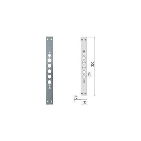 CONTROPIASTRA PER SERRATURE PORTE BLINDATE SERIE 15515 06221 11  mm.350 (06221110)    CISA