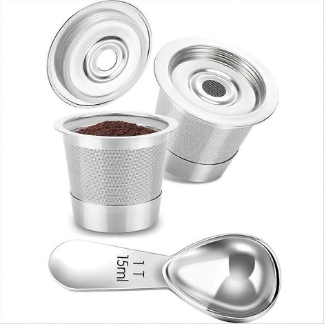 Wiederverwendbare Kaffeekapseln und -pads für die Kaffeemaschinen PB051 und CFP101/PB041 – Kaffeefilter aus Edelstahl (1/5)