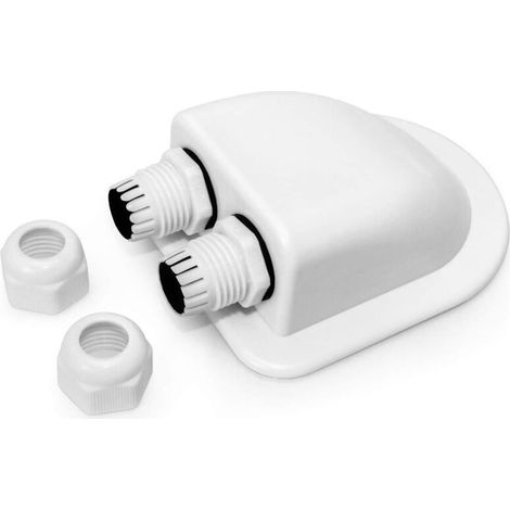 Aougo – Lot de 2 presse-étoupes étanches IP68 pour câbles solaires – Installation sans perçage – Résistance aux intempéries – Plastique ABS robuste