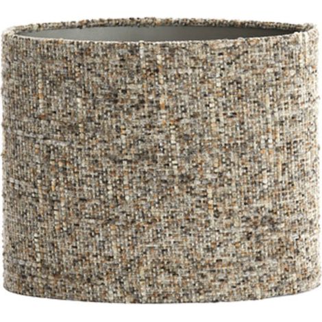 Light & Living - abat-jour - Osire - gris - textile - E27 -