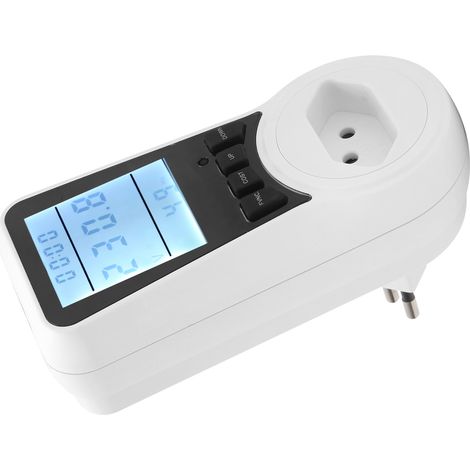 Compteur de puissance LCD, testeur de puissance, de tension et de courant, moniteur de consommation électrique, 230 V-250 V, prise brésilienne (1/5)