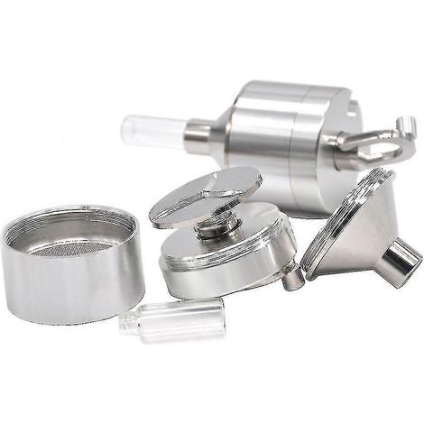 Moulin à épices manuel en métal avec récipient en verre, diamètre 44 mm (1/4)