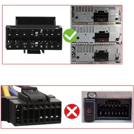 Câble adaptateur de connecteur de faisceau de câblage autoradio 16 broches compatible avec les autoradios Sony à partir de 2003 (1/3)