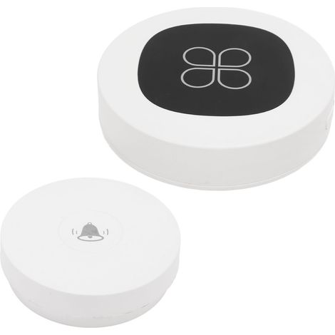 Sonnette Sans Fil Étanche avec 58 Mélodies et 4 Volumes, Alimentation AC 110‑240V, Prise UE pour Maison (1/5)