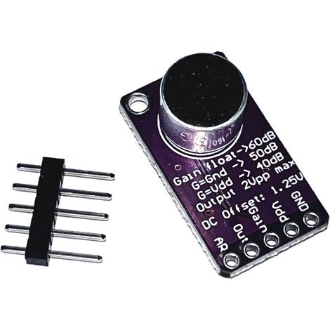 Module amplificateur AGC pour microphone haute performance MAX9814 CMA-4544PF-W (1/3)