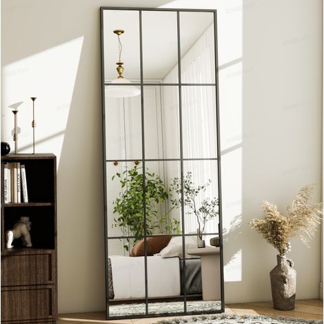 Miroir mural pleine longueur 61 x 165 cm – Verre nano anti-explosion – Installation murale ou sur pied – Miroir haute définition – Mc Star (1/5)