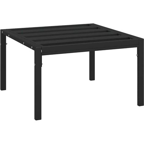 Garten-Couchtisch Schwarz 60x60x35 cm Stahl vidaXL
