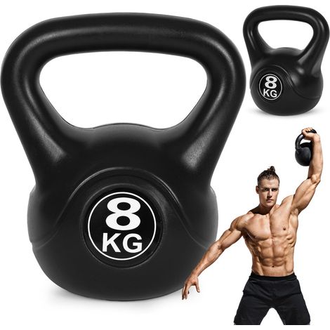 Kettlebell 8 kg for exercise, dumbbell, weight ball, fitness load, ModernHome (1/5)