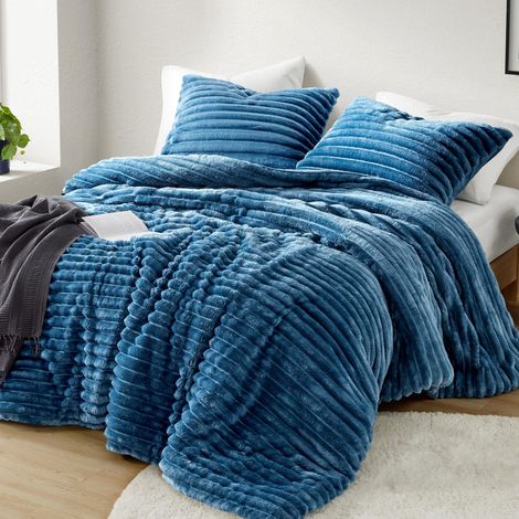 Parure de lit 3 pièces en Peluche Confortable, Revers en Microfibre, légère, Super Douce, Couette en Velours côtelé, 2 Couvre-oreillers, pour Toutes Les Saisons, très Grand (1/5)