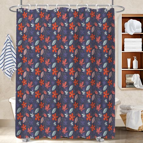 Rideau douche imperméable polyester 180x180 souple bâche de douche pour un relooking rapide de sa salle de bain (1/5)