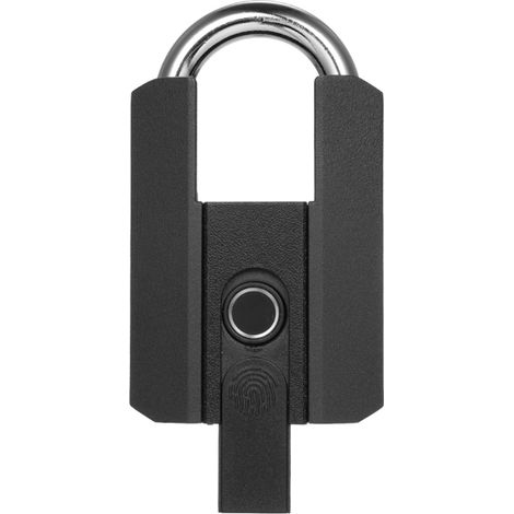 Cadenas à empreinte digitale haute résistance avec application, étanche et rechargeable, pour clôture d'entrepôt, portail extérieur. Cadenas intelligent rechargeable.