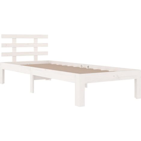 Giroletto Bianco in Legno Massello 90x200 cm vidaXL
