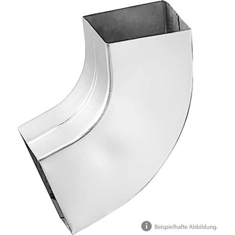 Zambelli Titanzink Vierkant-Rohrbogen 72 Grad 100 mm , 132910