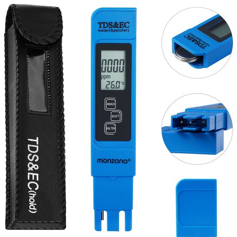 Digital Water Tester with LCD Display and Battery 3in1 TDS - EC - Temp (1/5)