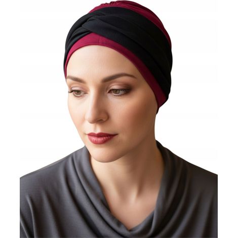 Turban de printemps pour femme Lena 151-05, foulard doux, également adapté après chimiothérapie (1/5)