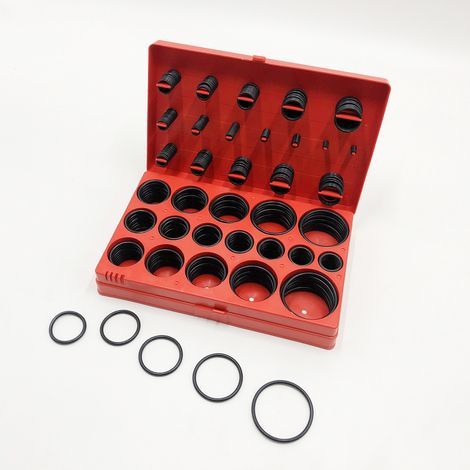 Gummi-O-Ring-Set, 32 Größen, hitzebeständig, korrosionsbeständig, verschiedene Dichtungsscheiben für Kfz-Anwendungen, 419 Teile