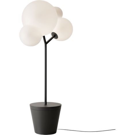 Lampadaire Zafferano - Tree of Light pour intérieur et extérieur, noir - Lampadaire LED E27 - Base réglable