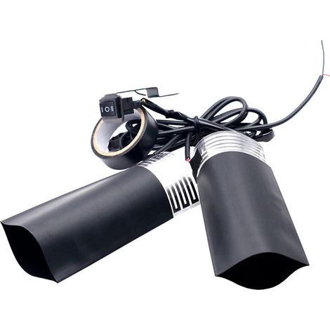 Poignées chauffantes électriques 12 V pour moto, température réglable, revêtement de poignée chauffant (1/5)