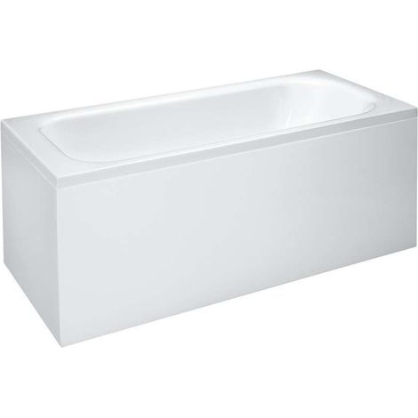Laufen Solutions - Bañera con estructura y panel en L a la izquierda, 170x75 cm, blanco H2235050000001