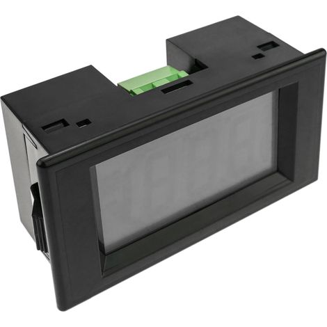 BeMatik - Affichage LCD à 3 chiffres avec voltmètre 80-500V pour panneau noir 79x32x43mm (1/5)