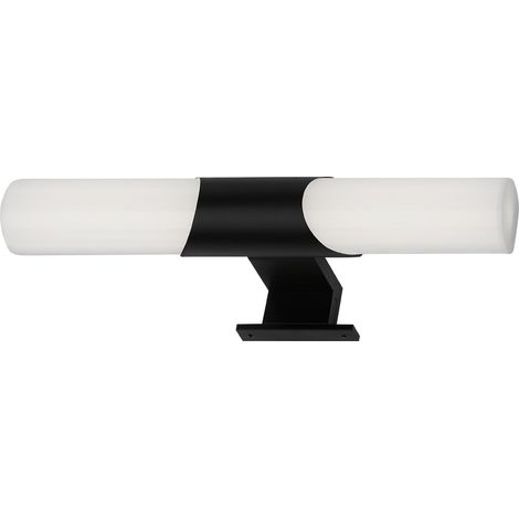 Lampe LED pour miroir de salle de bains, IP44, couleur de lumière blanc neutre, 7W, noir, 32 cm (1/5)