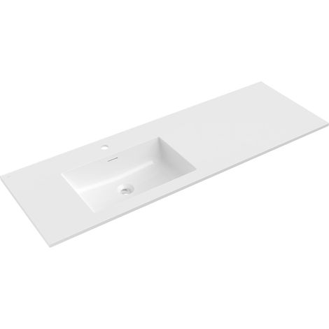 Mexen Otis lavabo ad incasso sinistro 141 x 46,5 cm, bianco lucido - 25181400L (1/3)