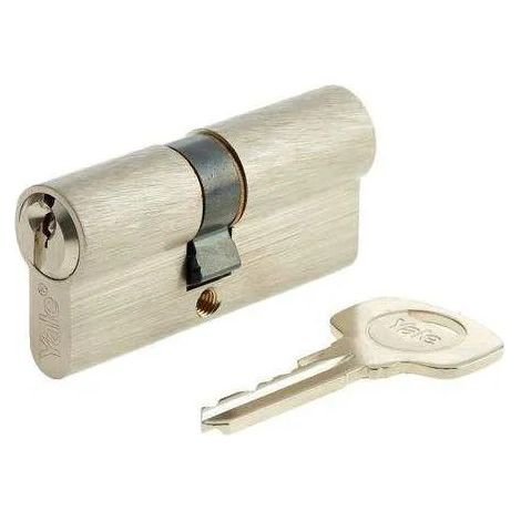 Cilindro serie 500+ 30x30mm nichelato, 5 perni, 3 chiavi.